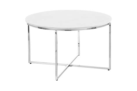 White Modern Coffee Table, Low Coffee Table W/ Metal Table Leg Base ...