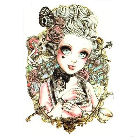 Beautiful Cute Sexy Body Art Beauty Makeup Cool Beauty Waterproof Temporary Tattoo Stickers For