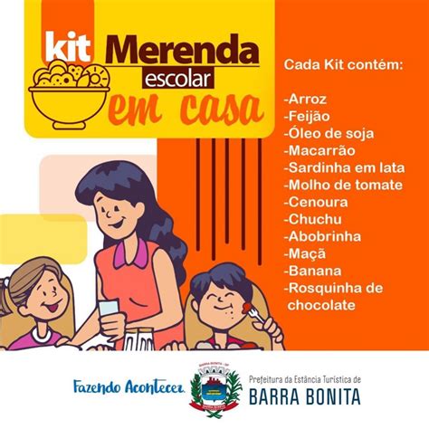 Prefeitura distribuirá mais de dois mil kit de merenda aos alunos