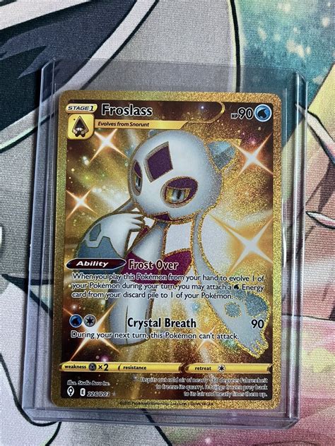 Pokemon Tcg Froslass Evolving Skies Gold Secret Rare Mint