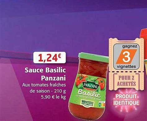 Promo Sauce Basilic Panzani Chez Colruyt ICatalogue Fr