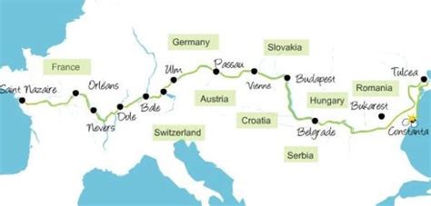 Following the EuroVelo6 (EV6): Complete Map of EuroVelo 6 Bike Path