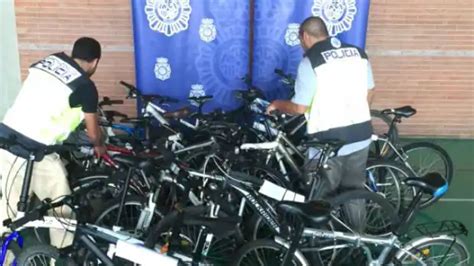 Recuperan 21 bicicletas robadas en Málaga y detienen a la persona que