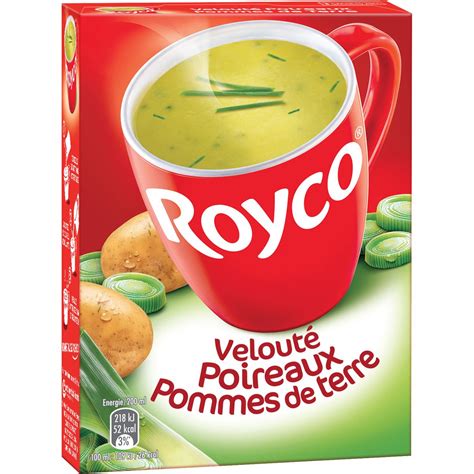 Royco Royco Minute Soup Velout Poireaux Pommes De Terre X Cl Pas