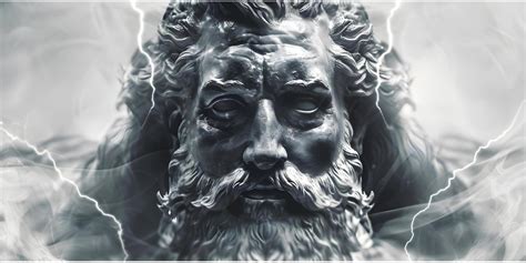 Como Saber Seu Deus Grego - Zeus, o poderoso deus grego do trovão e do relâmpago Conceito Mitologia ...