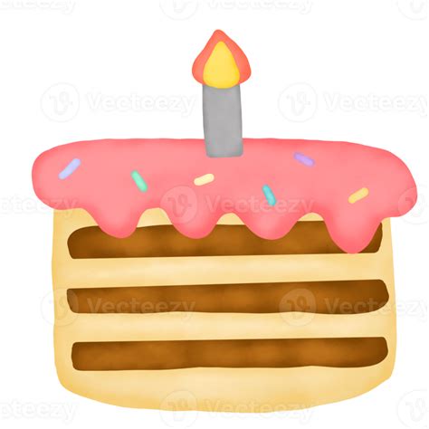 Birthday Cake Clipart On Transparent Background 27737255 Png