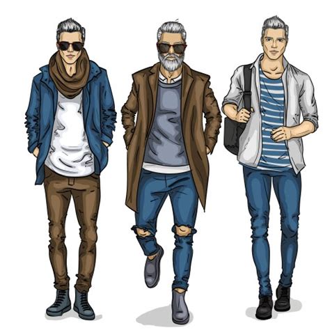 Man Model Royalty Free Vector Image Vectorstock