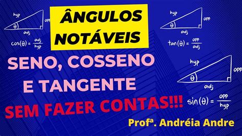 Razões Trigonométricas Seno Cosseno E Tangente No Triângulo