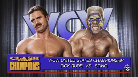 Wcw Clash Of The Champion Rick Rude Vs Sting Title Match Gameplay