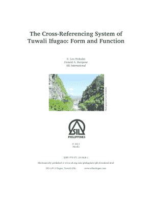 Fillable Online 01 Sil The Cross Referencing System Of Tuwali