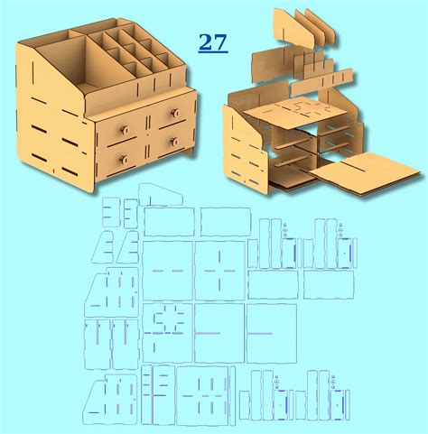 Paquete Organizador De Escritorio Dise Os Svg Para Corte Y Grabado