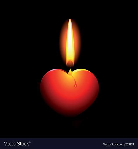 Burning Candle Background Royalty Free Vector Image