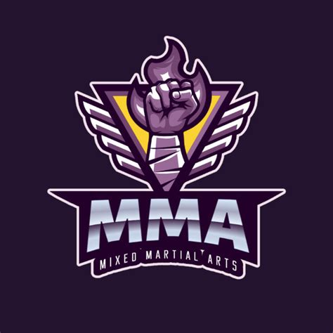 Placeit Mixed Martial Arts Logo Template