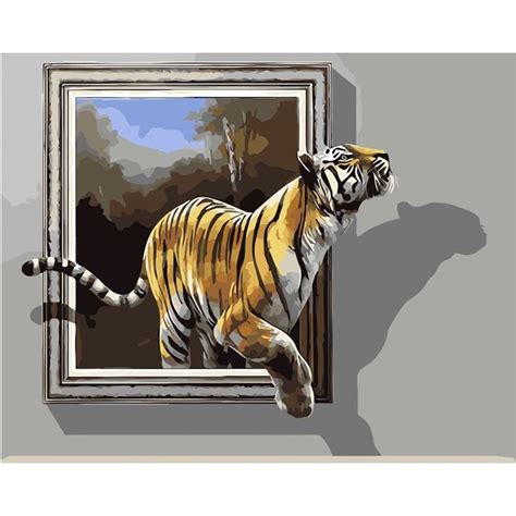 3d Tiger Painting 3d Art Painting Portraiture Painting 3d Sidewalk Art