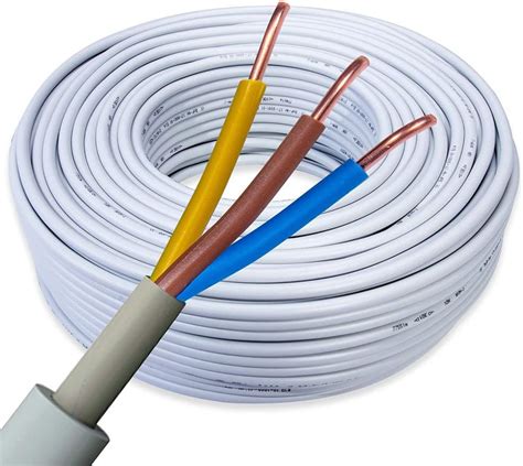 Kabel NYM J 3x1 5 mm² 25m Elektrokabel mit PVC Mantel universell