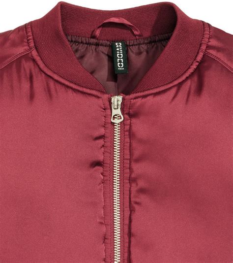 Handm Short Satin Bomber Jacket 19 H And M Lookastic
