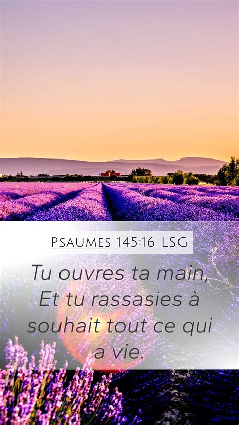 Psaumes Lsg Mobile Phone Wallpaper Tu Ouvres Ta Main Et Tu