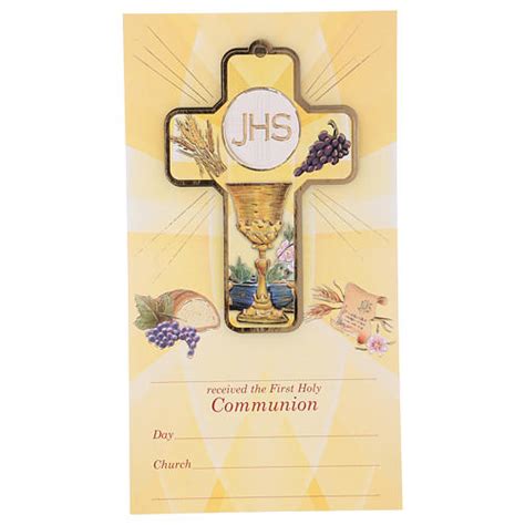 Souvenir Communion Garçonfille Carte Ang Et Croix Bois Vente En