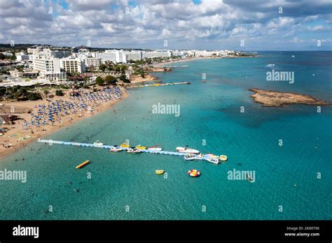 Aerial view of Fig Tree Bay, Protaras, Cyprus Stock Photo - Alamy