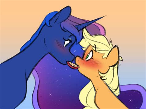 Safe Artist Chub Wub Applejack Princess Luna Alicorn