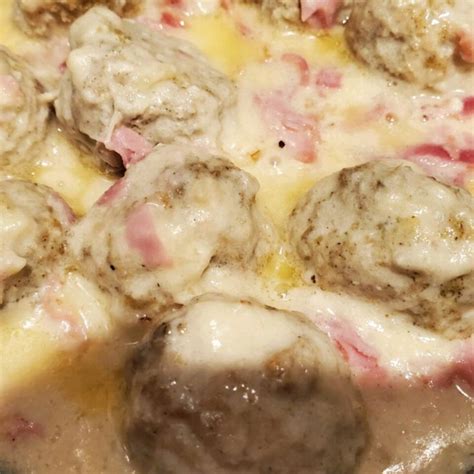 Keto Chicken Cordon Bleu Meatballs Recipe