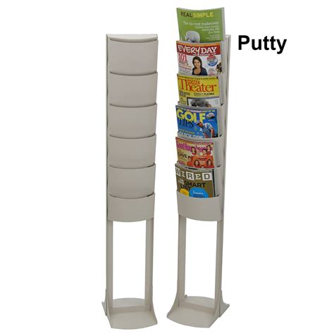 Pocket Floor Standing Plastic Literature Rack