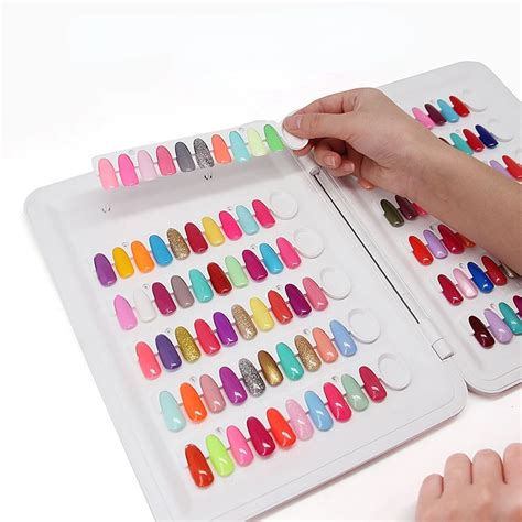 Nail Gel Polish Color Display Book 120 Colors Nail Polish Colors Chart Nail Polish Uv Gel