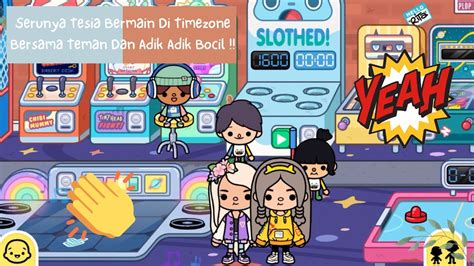 Serunya Tesia Bermain Di TimeZone Bersama Teman Dan Adik Adik Bocil