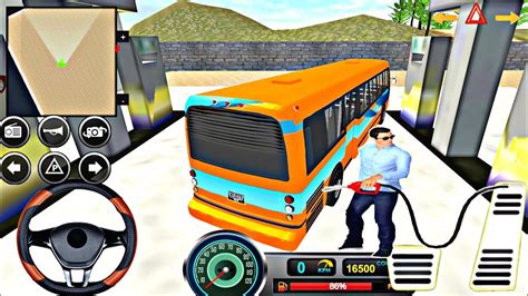 Uphill Offroad Bus Driving Sim Driving Bus In Village Gameplay