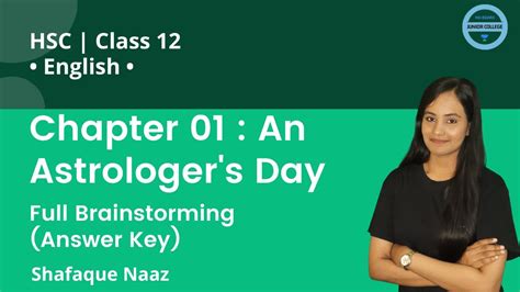 Chapter 01 An Astrologers Day Full Brainstorming Answer Key English Class 12 Hsc