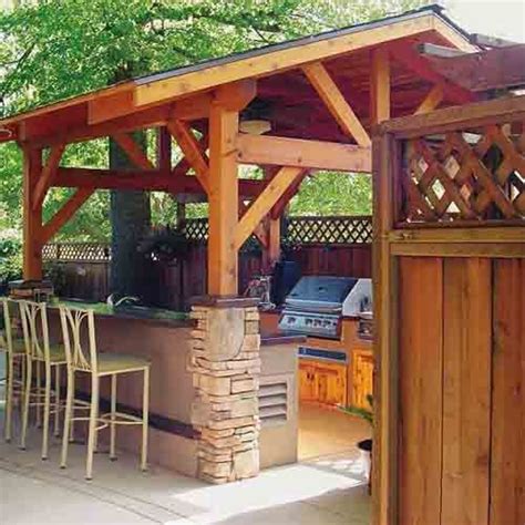 Outdoor Kitchen Designs With Roofs 27 Beautiful Outdoor Kitchen