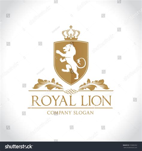 Royal Lion Vector Logo Template Stock Vector (Royalty Free) 315085352 ...