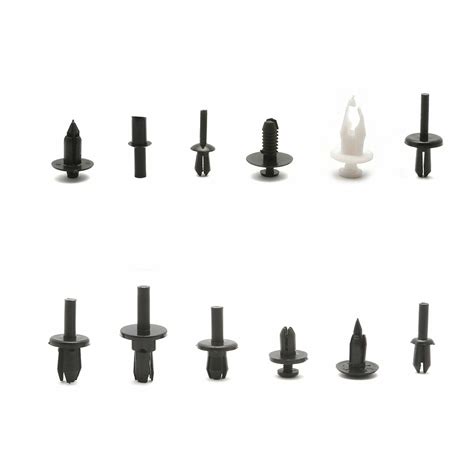 350pcs Car Body Plastic Push Pin Rivet Fasteners Panel Trim Moulding Clip Tool Ebay