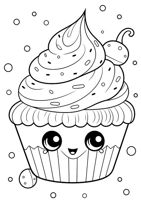 Cupcakes Para Colorear Kawaii Bmp Now The Best Porn Website