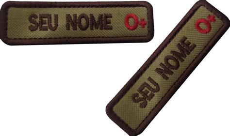 Tarja Bordado Tarjeta Sutache E Tipo Sangu Neo Patches Militares