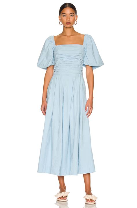 Free People Aint She A Beaut Midi Dress In Hot Spring Revolve