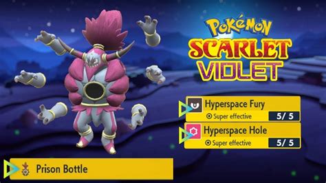 Pokémon Scarlet Violet Hoopa Unbound Battle Signature Move YouTube