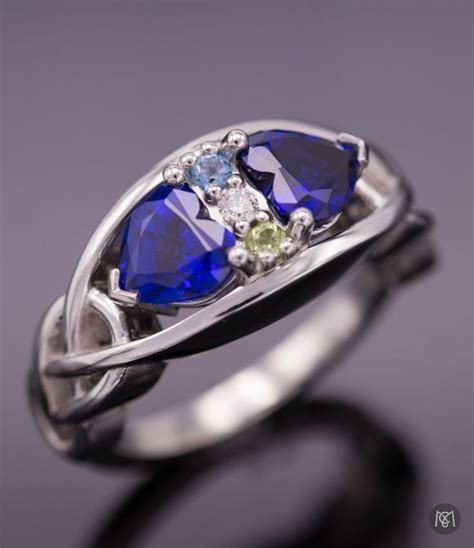 This Unique Sapphire Engagement Ring Has An Unusual And Beautiful