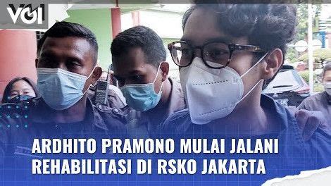 Video Tiba Di Rsko Jakarta Ardhito Pramono Jalani Rehabilitasi