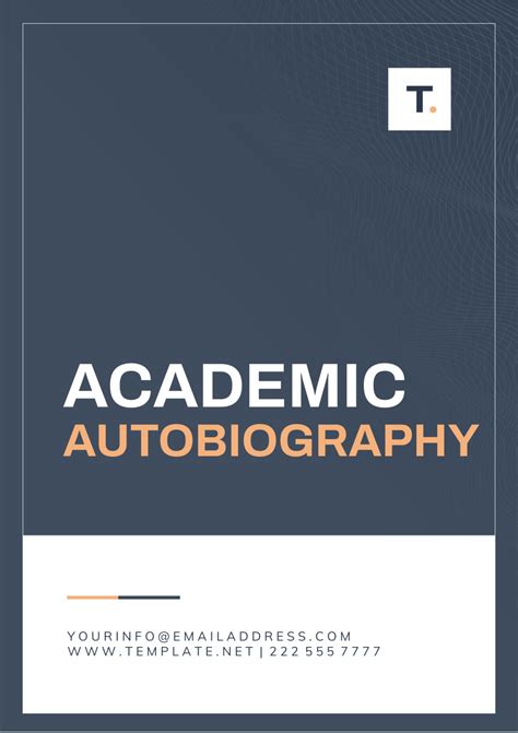 Free Autobiography Templates And Examples Edit Online And Download