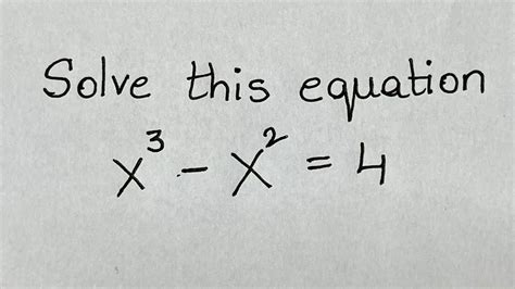 How To Solve Third Degree Equation Cubic Equation Trial And Error Long Division Method