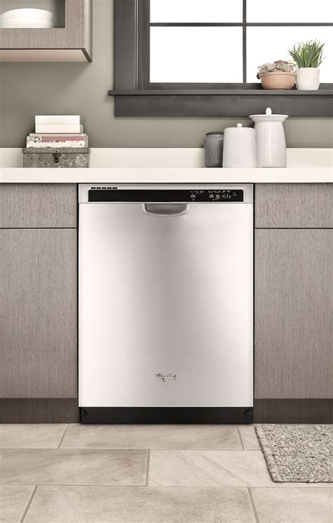 Whirlpool 24 Tall Tub Built In Dishwasher Monochromatic Stainless