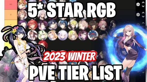 Star Rgb Pve Tier List Winter Epic Seven Youtube