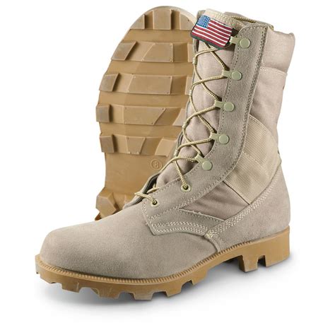 New Us Military Surplus Side Zip Desert Boots 622849 Combat And Tactical Boots At Sportsmans