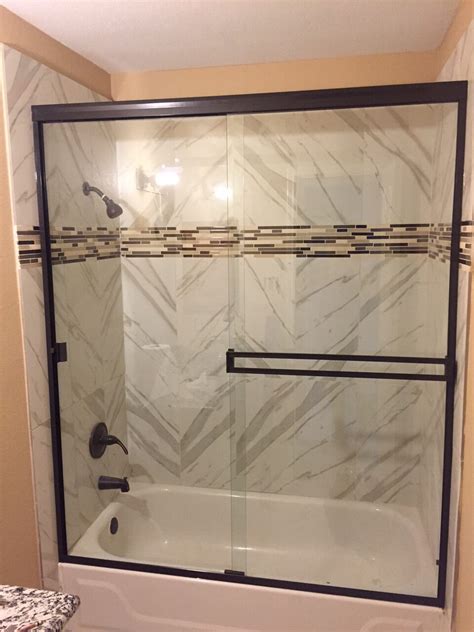 Semi Frameless Slider Dfw Bath And Glass