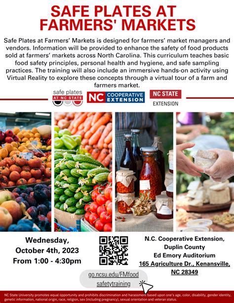 Farmers Market Food Safety Training N C Cooperative Extension