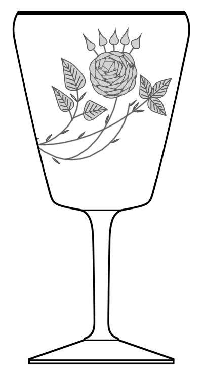 Gold Rose Water Goblet By Reizart Replacements Ltd