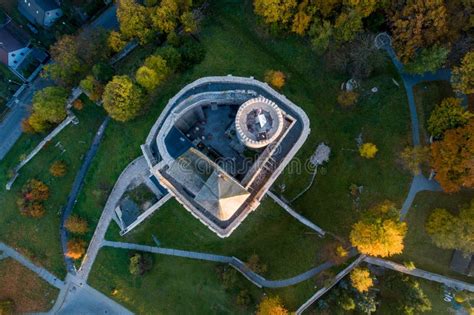 Bedzin Castle In Poland From Above Stock Image Image Of Aerial