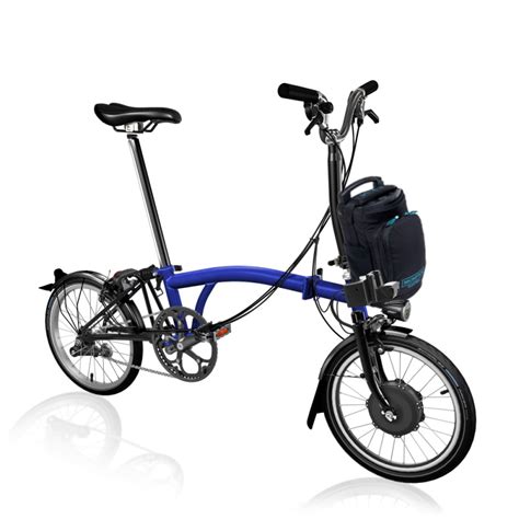 Brompton Electric Folding Bike Bolt Blue Lacquer Colour Finish M6l