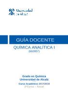 Pdf Qu Mica Anal Tica I Uah Es Estudio De La Separaci N De